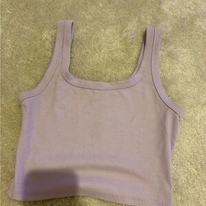 Lavender Ribbed Tank Top